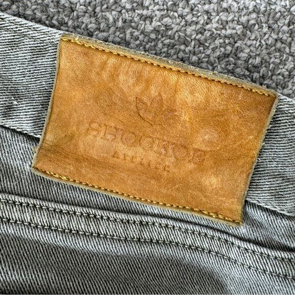 Shockoe Atelier Slim Earthwood Button Fly Jeans Khaki Green Gray 29 - Picture 7 of 11